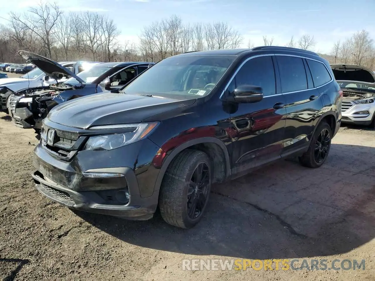 1 Photograph of a damaged car 5FNYF6H23NB097164 HONDA PILOT 2022