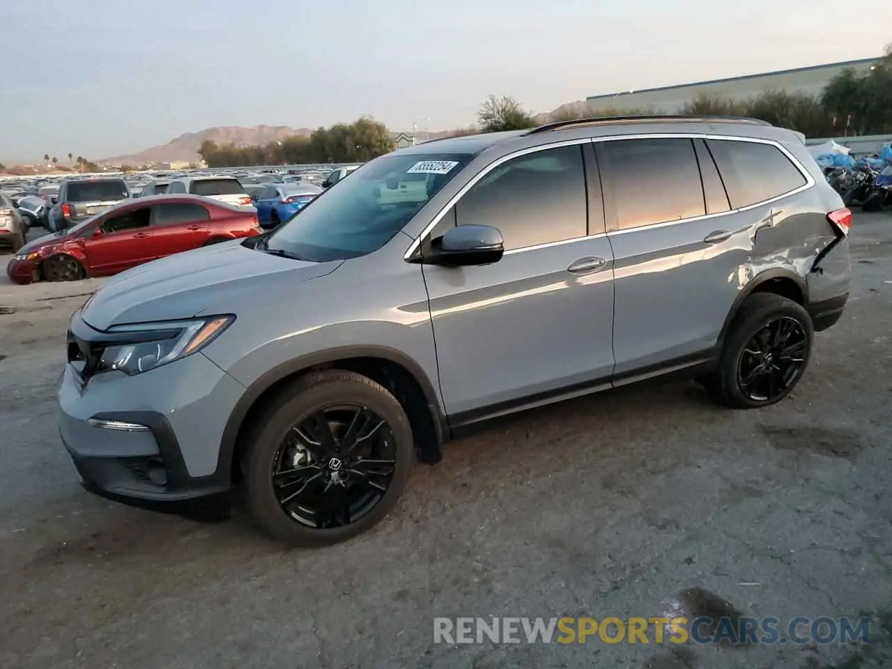 1 Photograph of a damaged car 5FNYF6H23NB104484 HONDA PILOT 2022