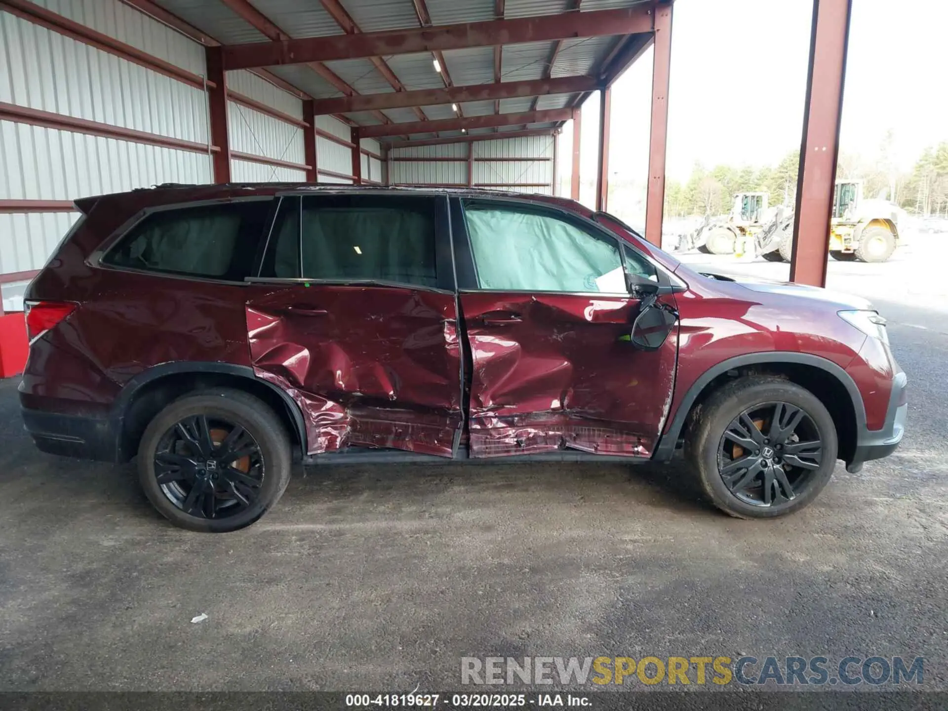 13 Photograph of a damaged car 5FNYF6H26NB100994 HONDA PILOT 2022