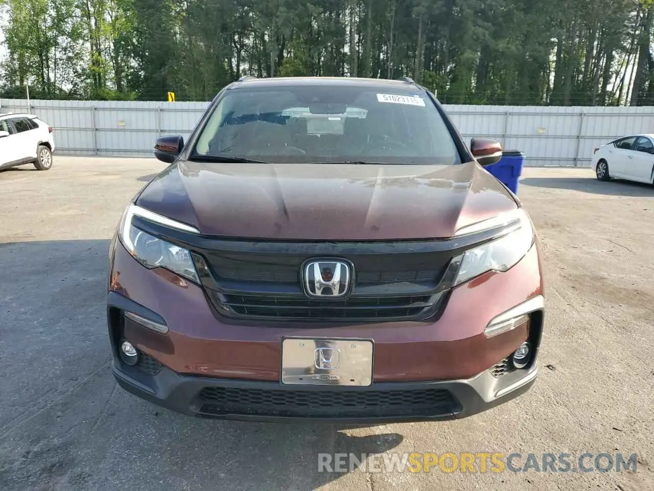 5 Фотография поврежденного автомобиля 5FNYF6H28NB074950 HONDA PILOT 2022