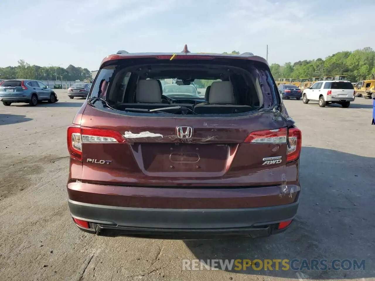 6 Фотография поврежденного автомобиля 5FNYF6H28NB074950 HONDA PILOT 2022