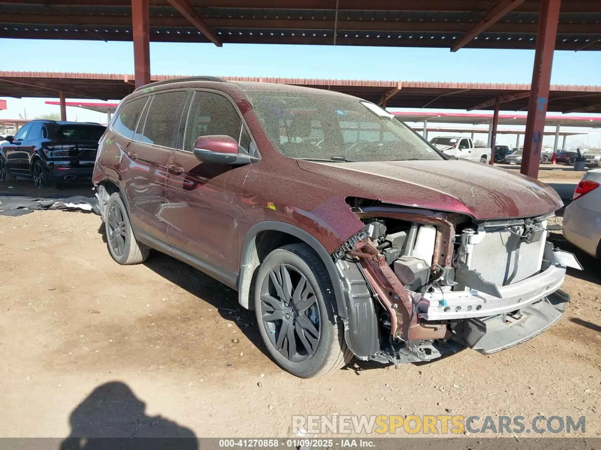 1 Фотография поврежденного автомобиля 5FNYF6H2XNB087991 HONDA PILOT 2022
