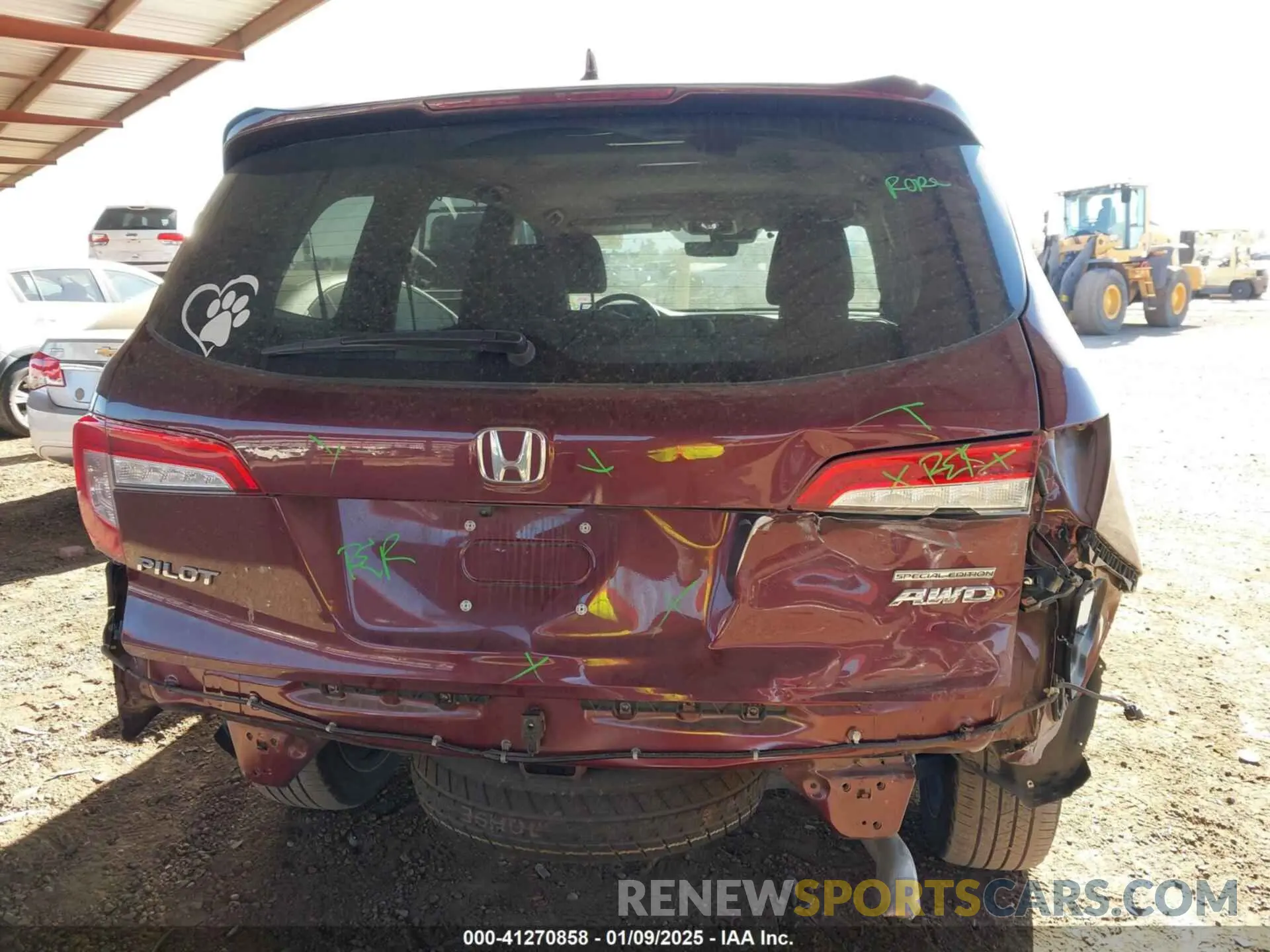 17 Фотография поврежденного автомобиля 5FNYF6H2XNB087991 HONDA PILOT 2022