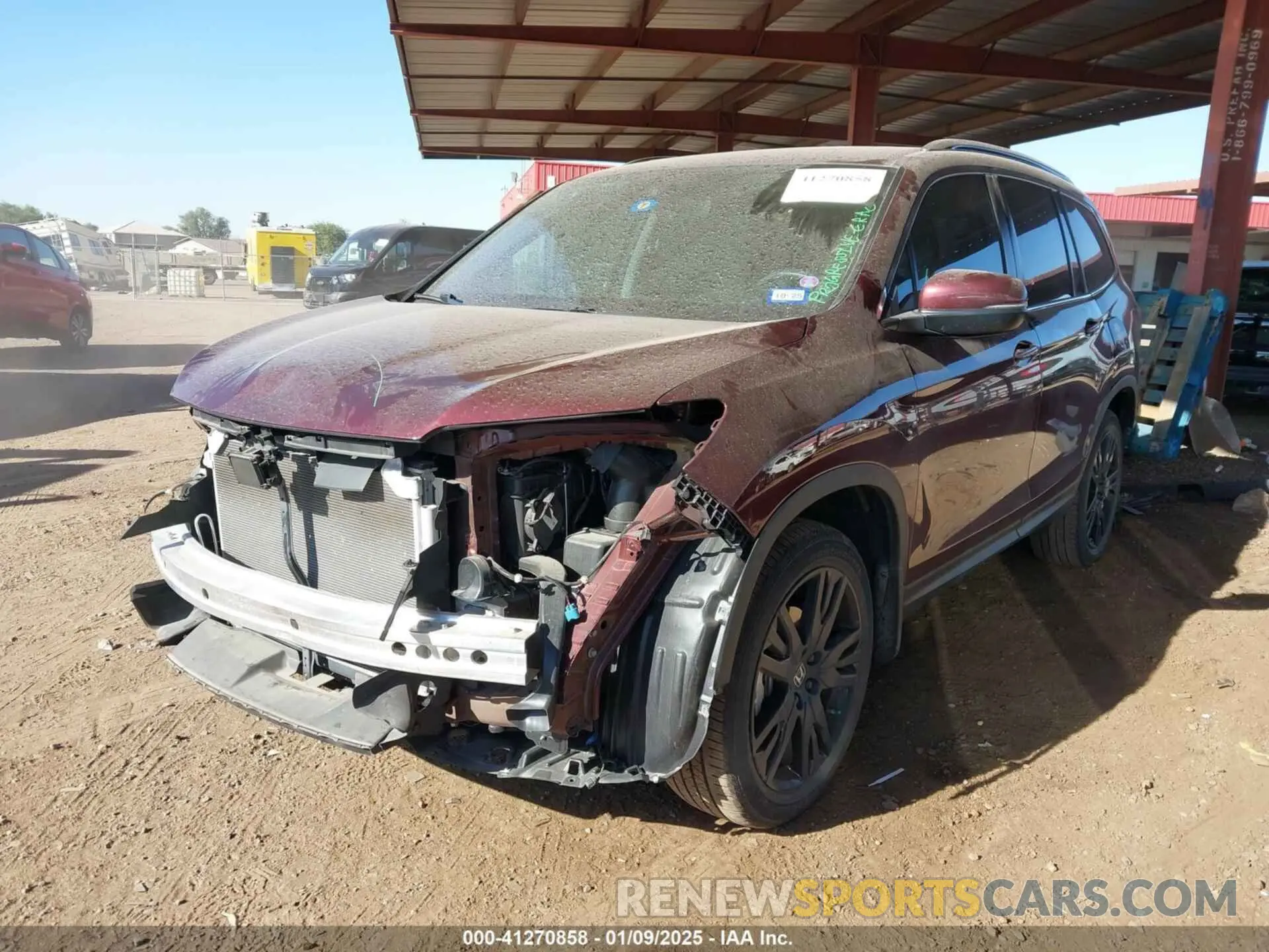 2 Фотография поврежденного автомобиля 5FNYF6H2XNB087991 HONDA PILOT 2022