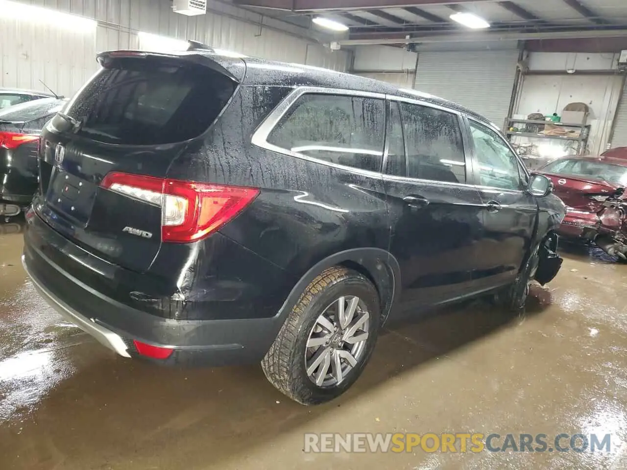 3 Photograph of a damaged car 5FNYF6H50NB018334 HONDA PILOT 2022