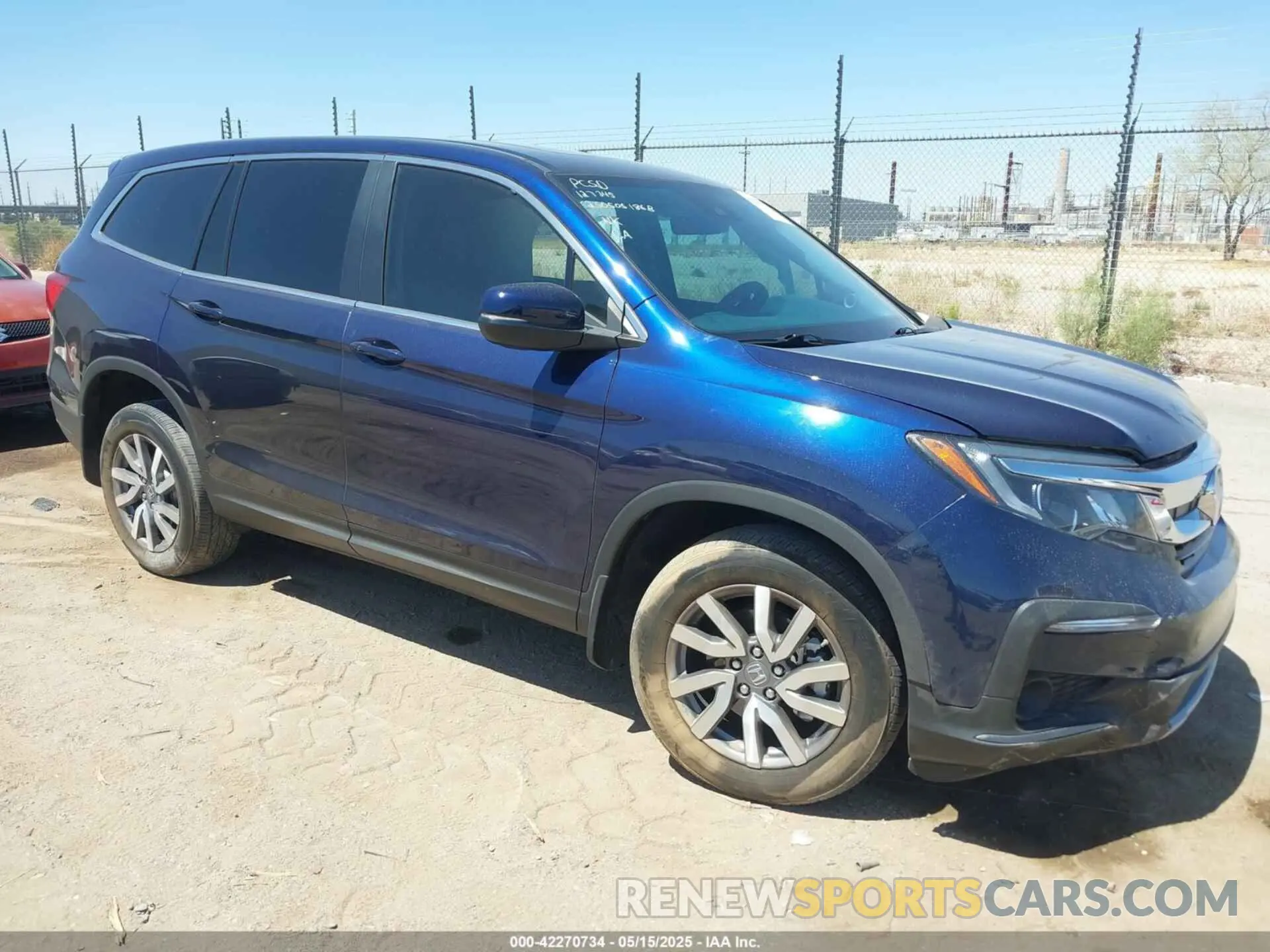 1 Photograph of a damaged car 5FNYF6H50NB020536 HONDA PILOT 2022