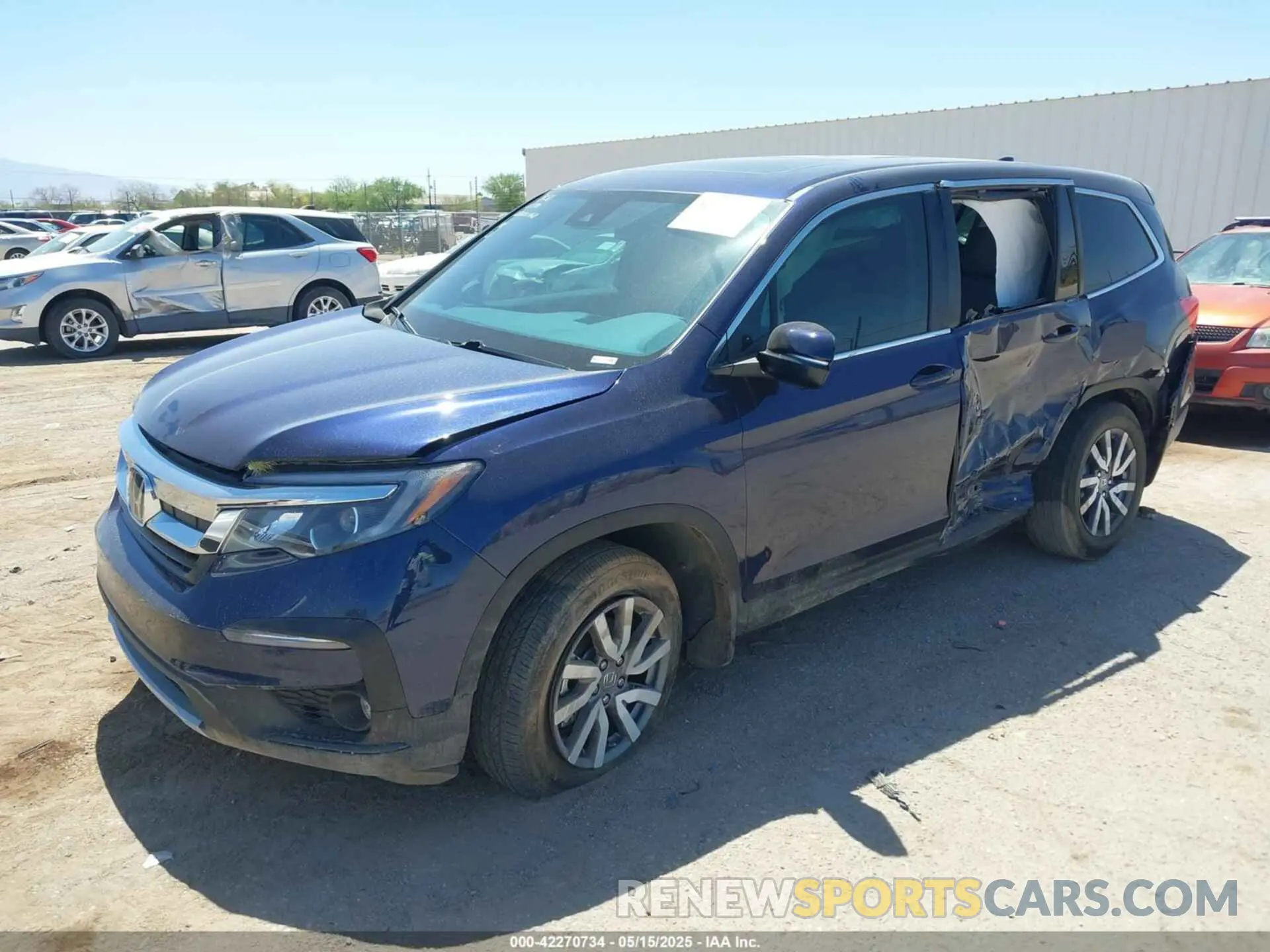 2 Photograph of a damaged car 5FNYF6H50NB020536 HONDA PILOT 2022