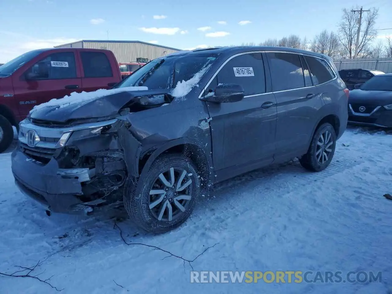 1 Photograph of a damaged car 5FNYF6H56NB098769 HONDA PILOT 2022