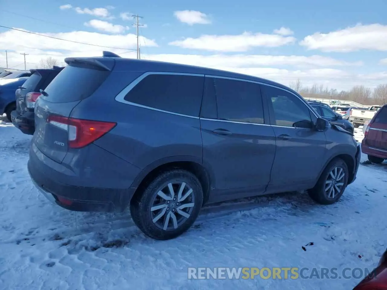 3 Photograph of a damaged car 5FNYF6H56NB098769 HONDA PILOT 2022