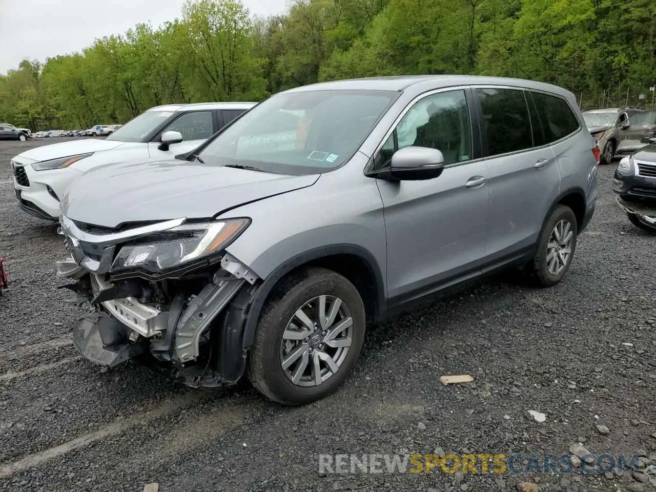 1 Photograph of a damaged car 5FNYF6H57NB037785 HONDA PILOT 2022