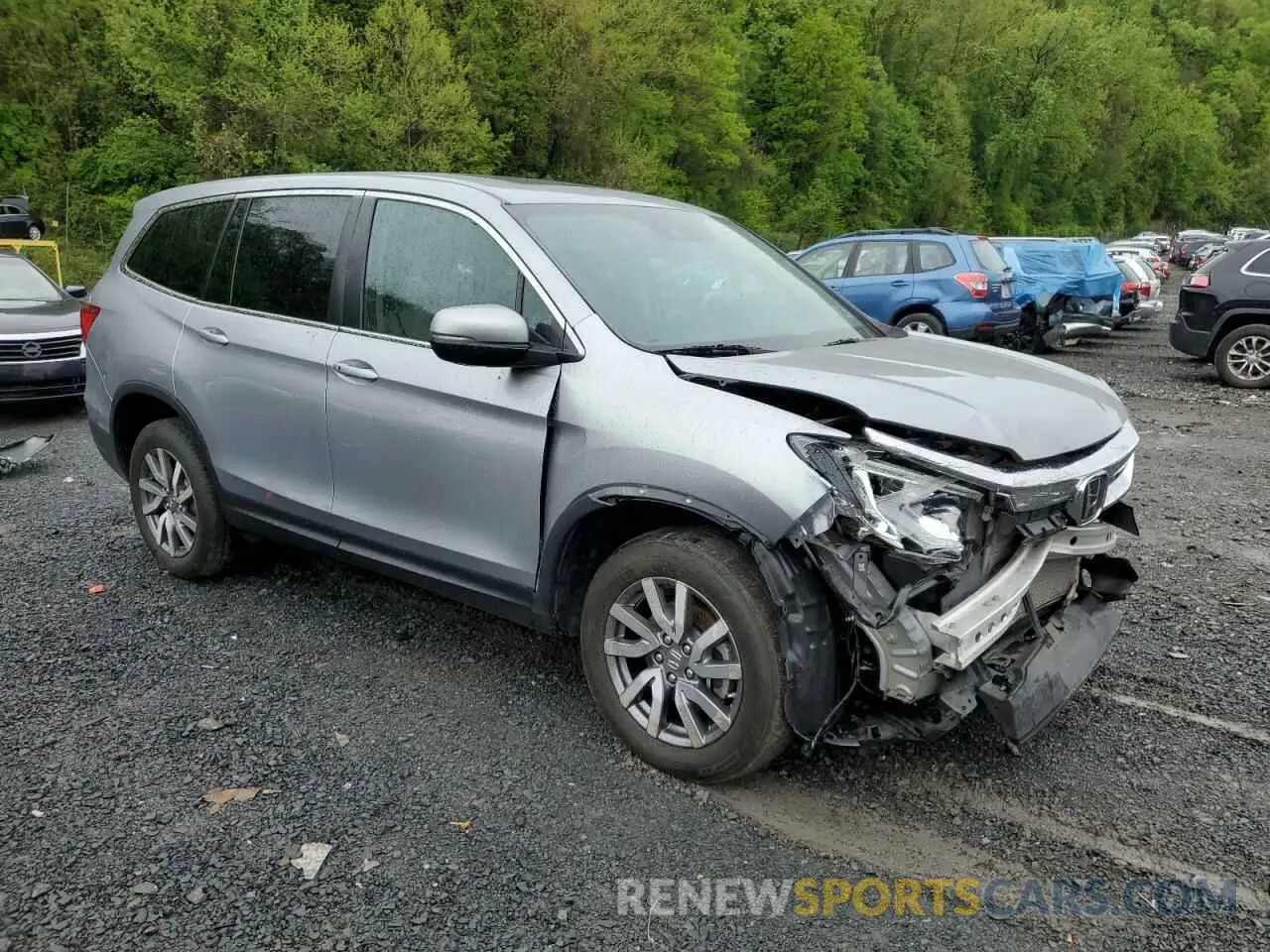 4 Photograph of a damaged car 5FNYF6H57NB037785 HONDA PILOT 2022