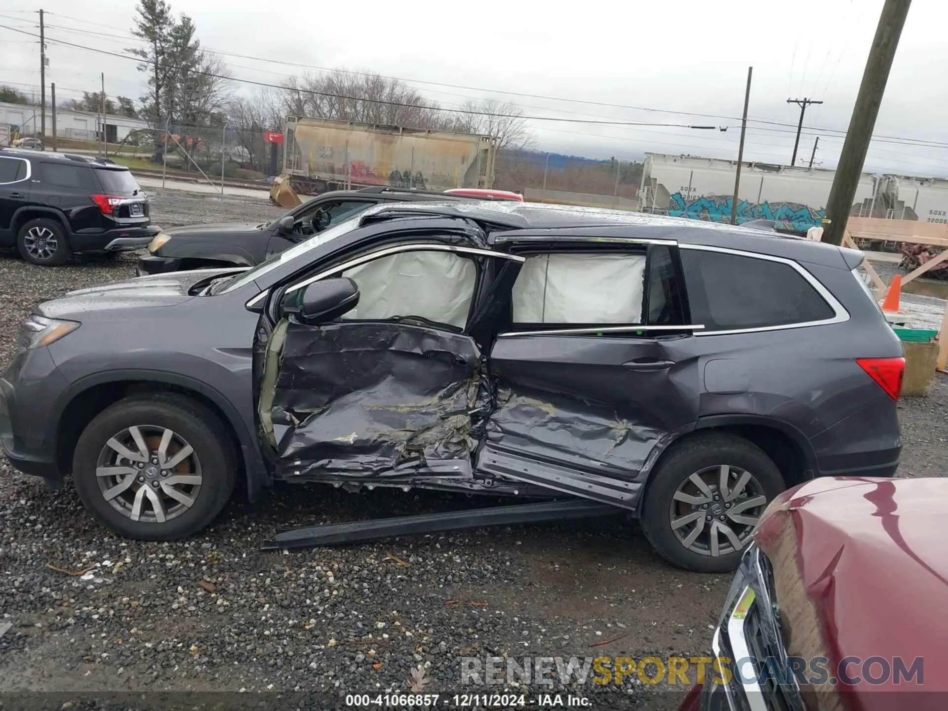 14 Фотография поврежденного автомобиля 5FNYF6H57NB038144 HONDA PILOT 2022