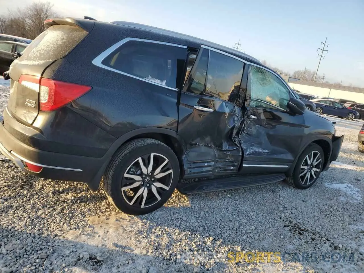 3 Photograph of a damaged car 5FNYF6H60NB100721 HONDA PILOT 2022