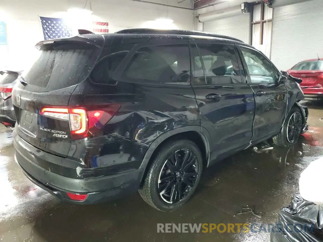 3 Photograph of a damaged car 5FNYF6H76NB078636 HONDA PILOT 2022