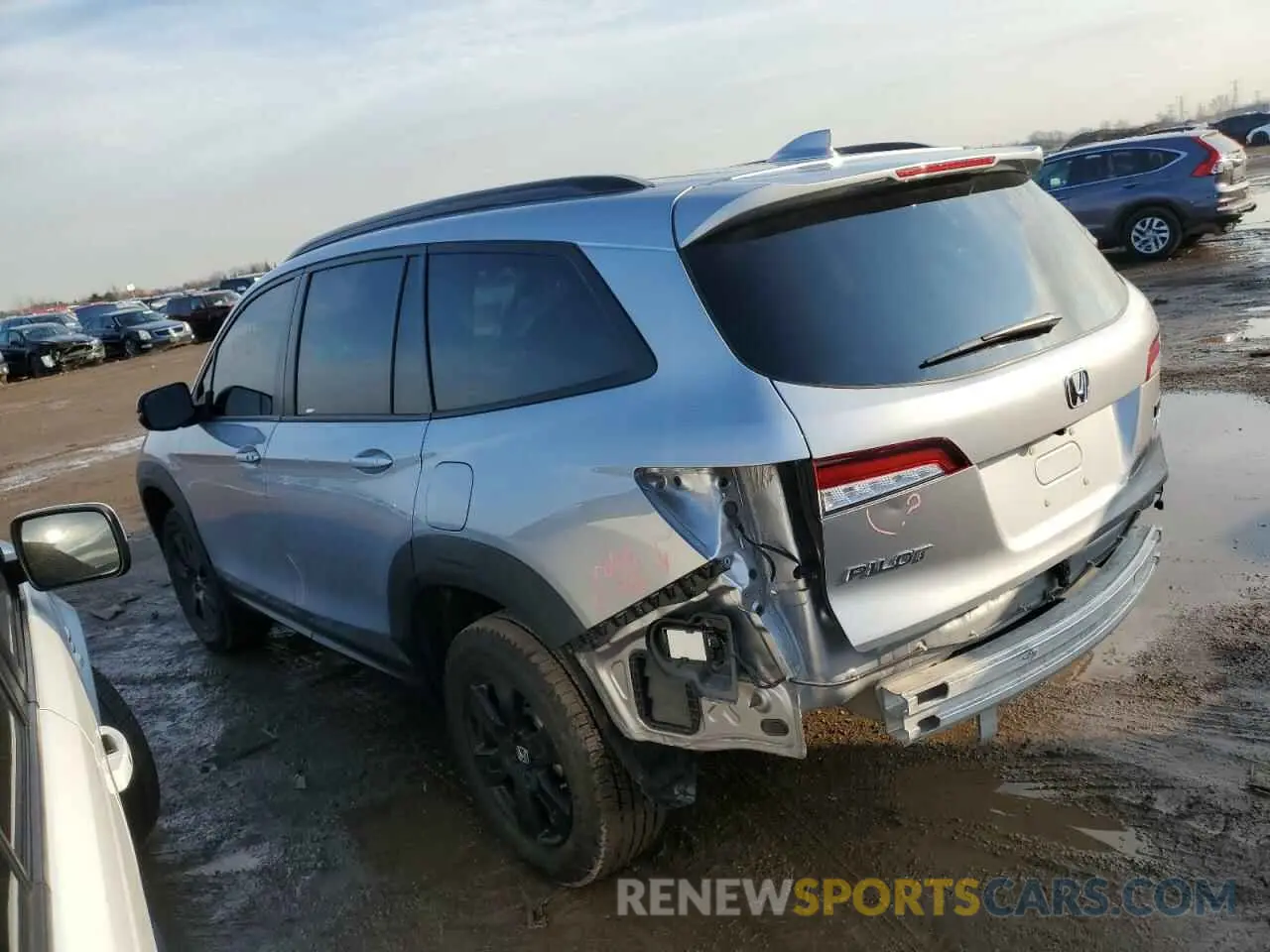 2 Photograph of a damaged car 5FNYF6H81NB046864 HONDA PILOT 2022