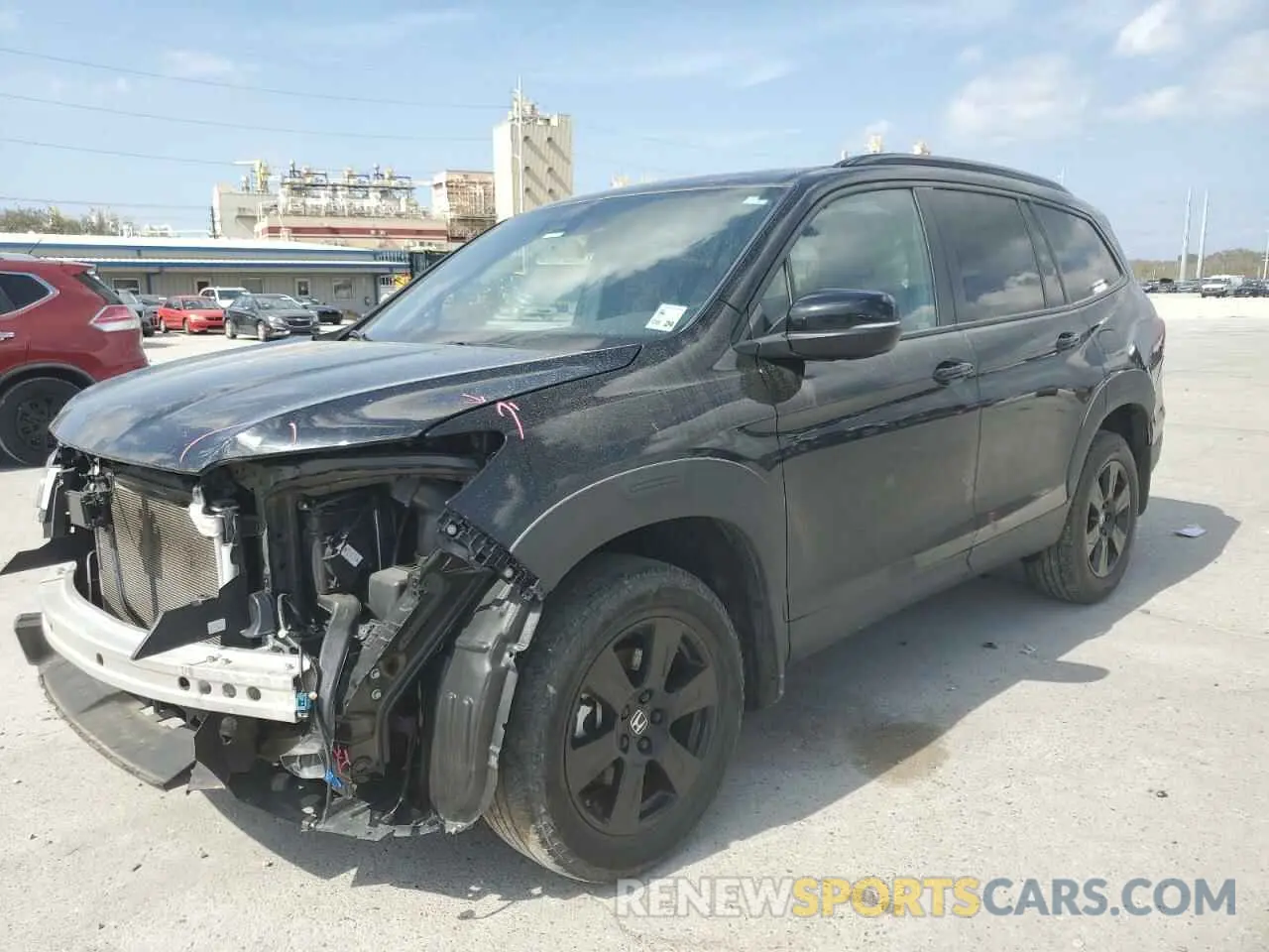 1 Photograph of a damaged car 5FNYF6H8XNB055353 HONDA PILOT 2022