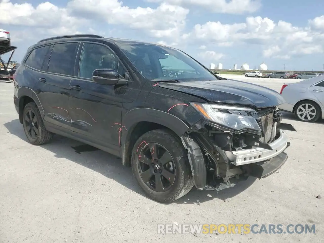 4 Photograph of a damaged car 5FNYF6H8XNB055353 HONDA PILOT 2022