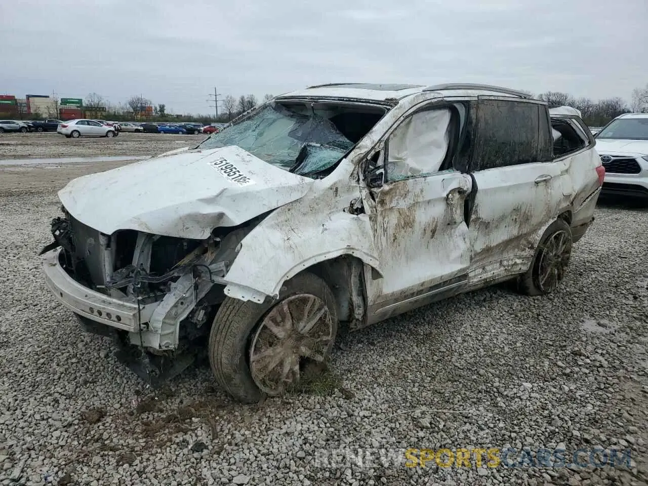 1 Photograph of a damaged car 5FNYF6H95NB011091 HONDA PILOT 2022