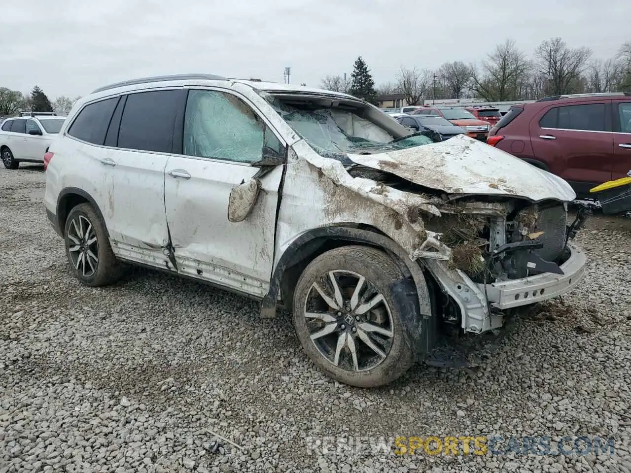 4 Photograph of a damaged car 5FNYF6H95NB011091 HONDA PILOT 2022