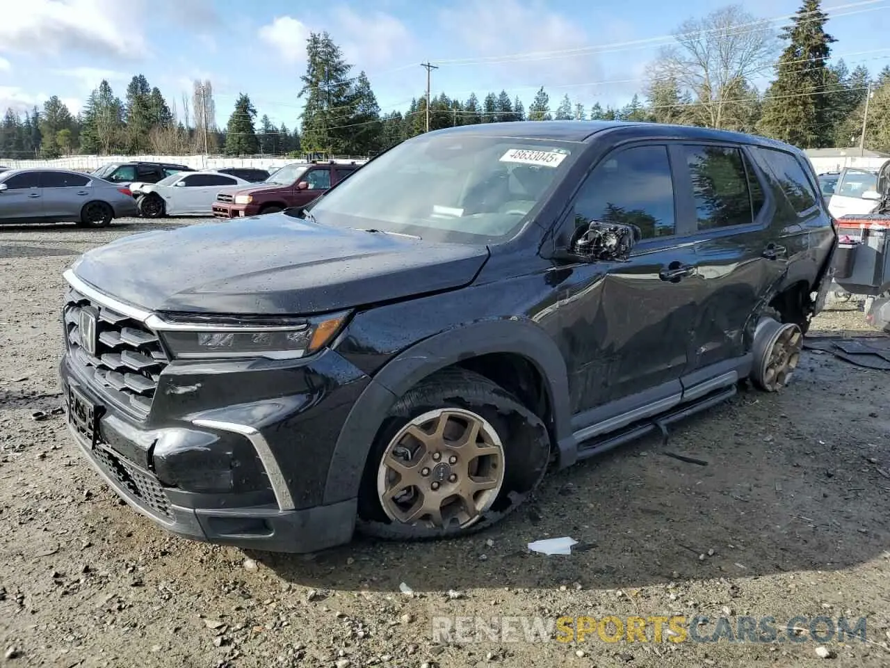 1 Photograph of a damaged car 5FNYG1H2XPB026594 HONDA PILOT 2023