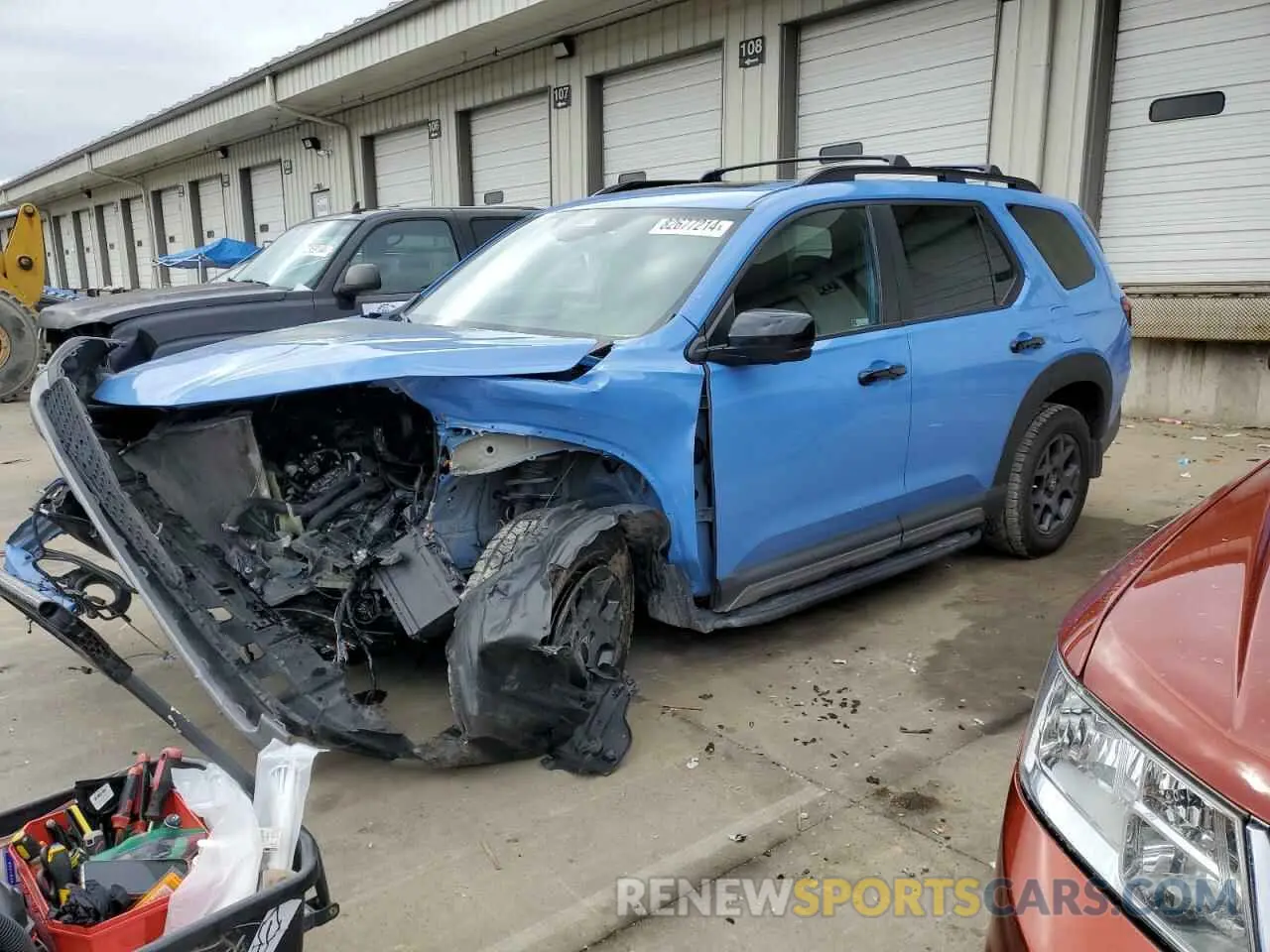 1 Photograph of a damaged car 5FNYG1H67PB000408 HONDA PILOT 2023