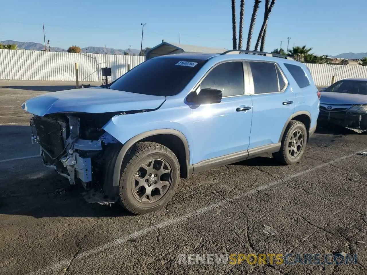 1 Photograph of a damaged car 5FNYG1H67PB038169 HONDA PILOT 2023