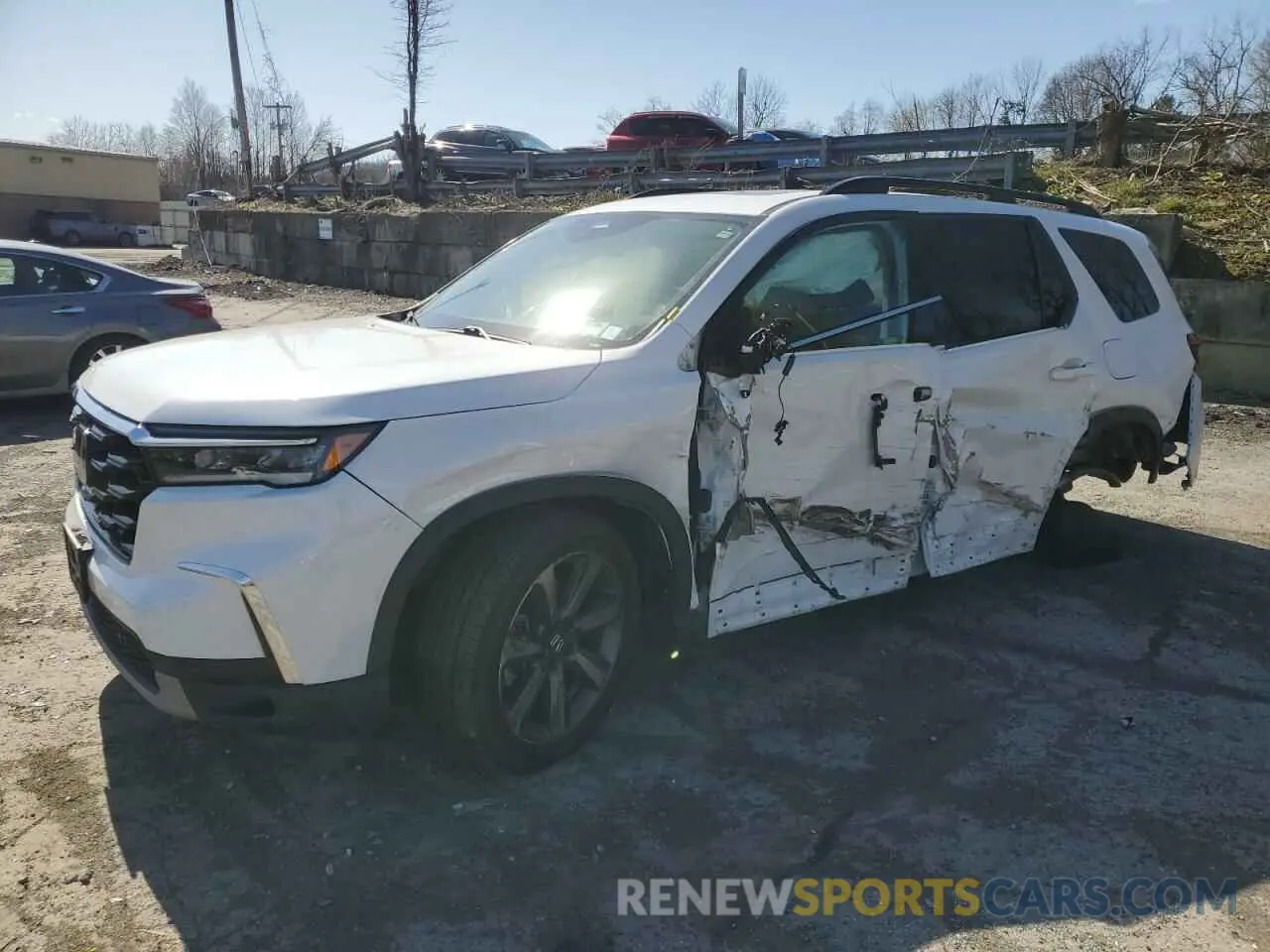 1 Photograph of a damaged car 5FNYG1H87PB022071 HONDA PILOT 2023