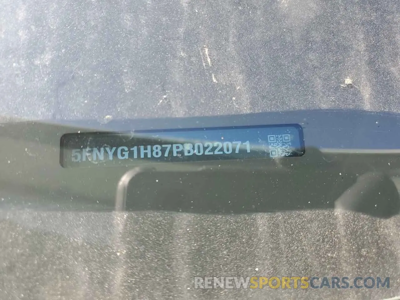 14 Photograph of a damaged car 5FNYG1H87PB022071 HONDA PILOT 2023