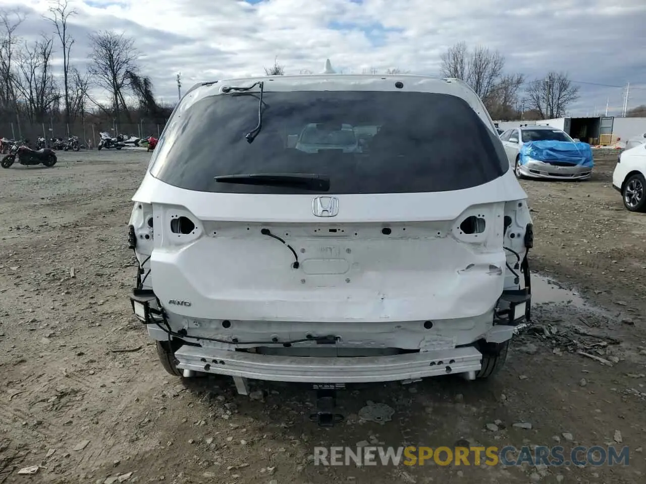 6 Фотография поврежденного автомобиля 5FNYG1H49RB032097 HONDA PILOT 2024