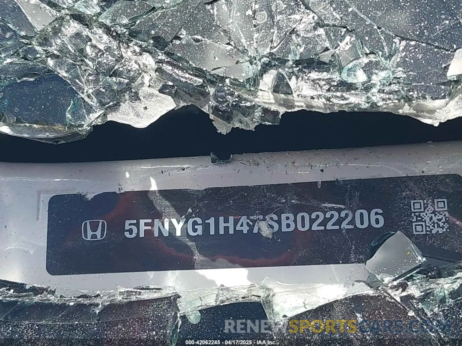 9 Photograph of a damaged car 5FNYG1H47SB022206 HONDA PILOT 2025