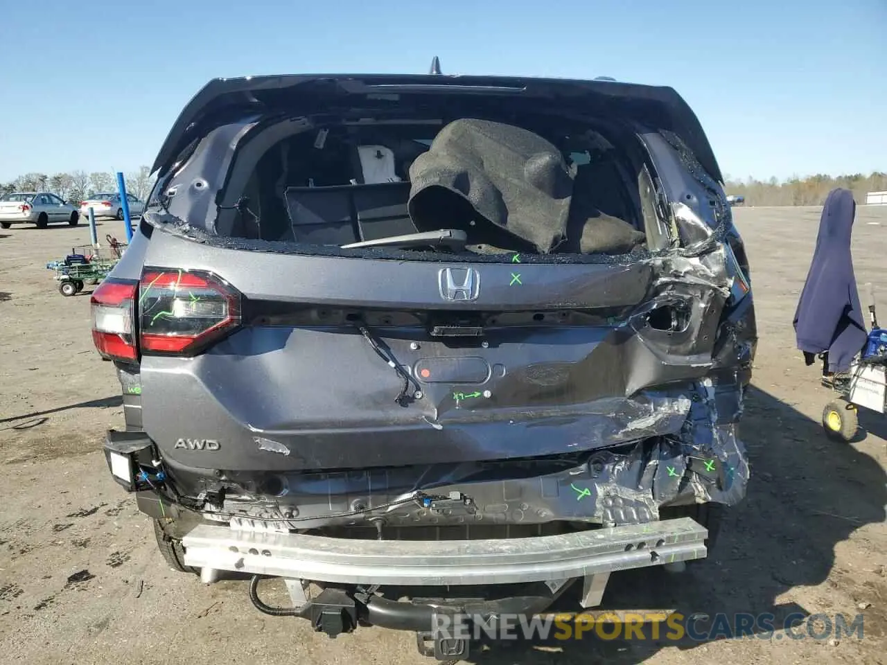 6 Фотография поврежденного автомобиля 5FNYG1H80SB070312 HONDA PILOT 2025