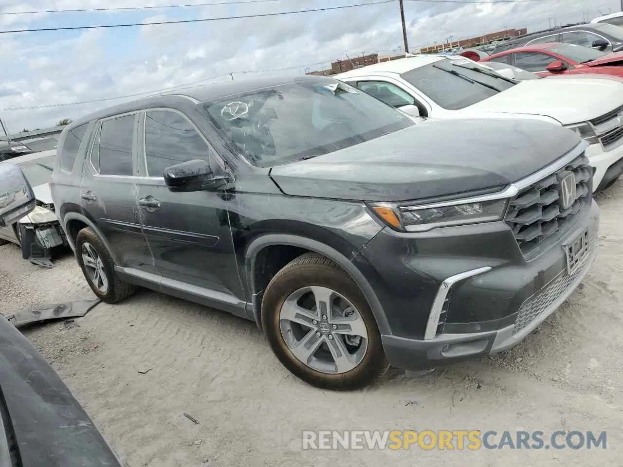 4 Фотография поврежденного автомобиля 5FNYG2H45SB007256 HONDA PILOT 2025