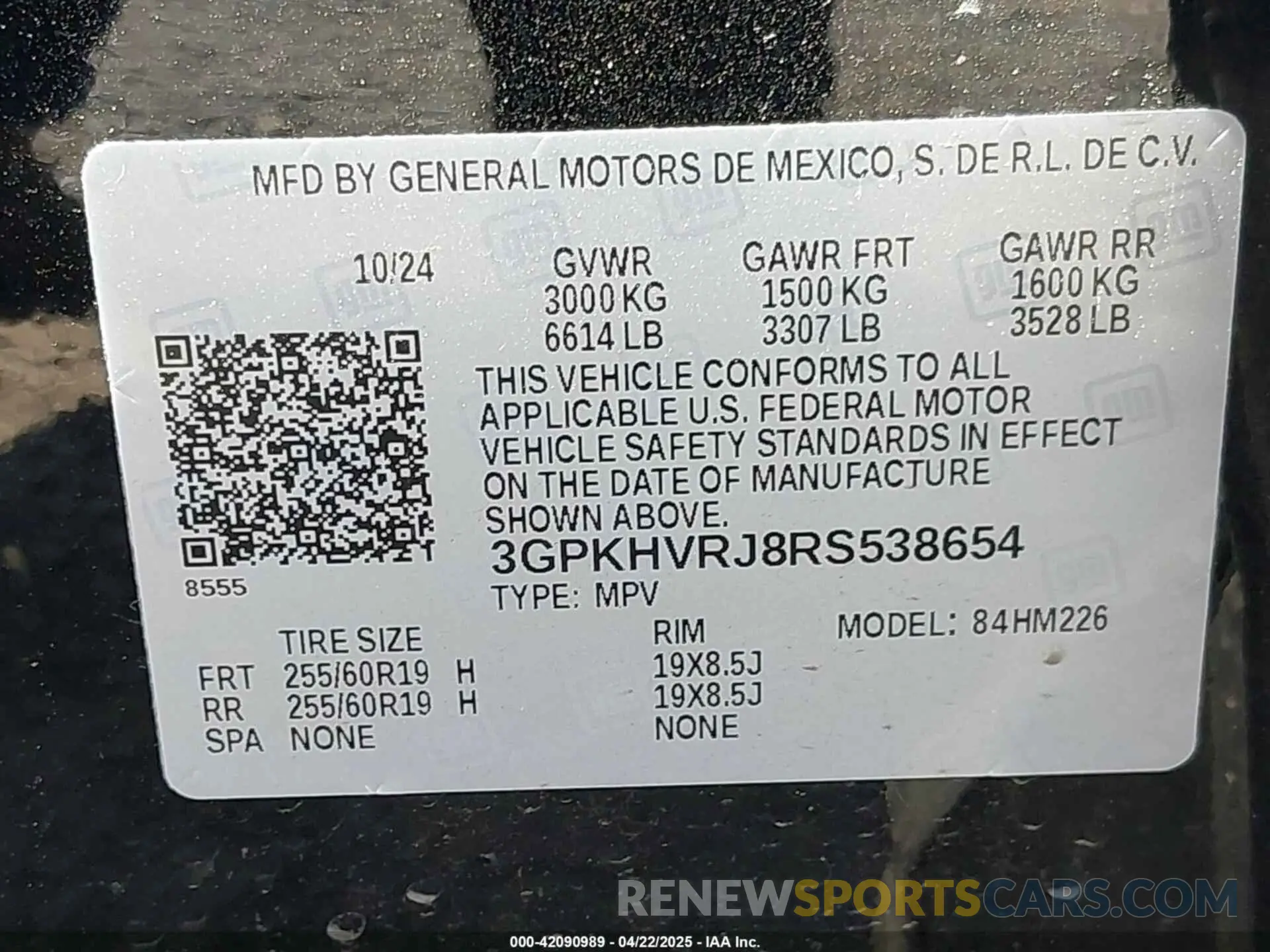 9 Фотография поврежденного автомобиля 3GPKHVRJ8RS538654 HONDA PROLOGUE 2024