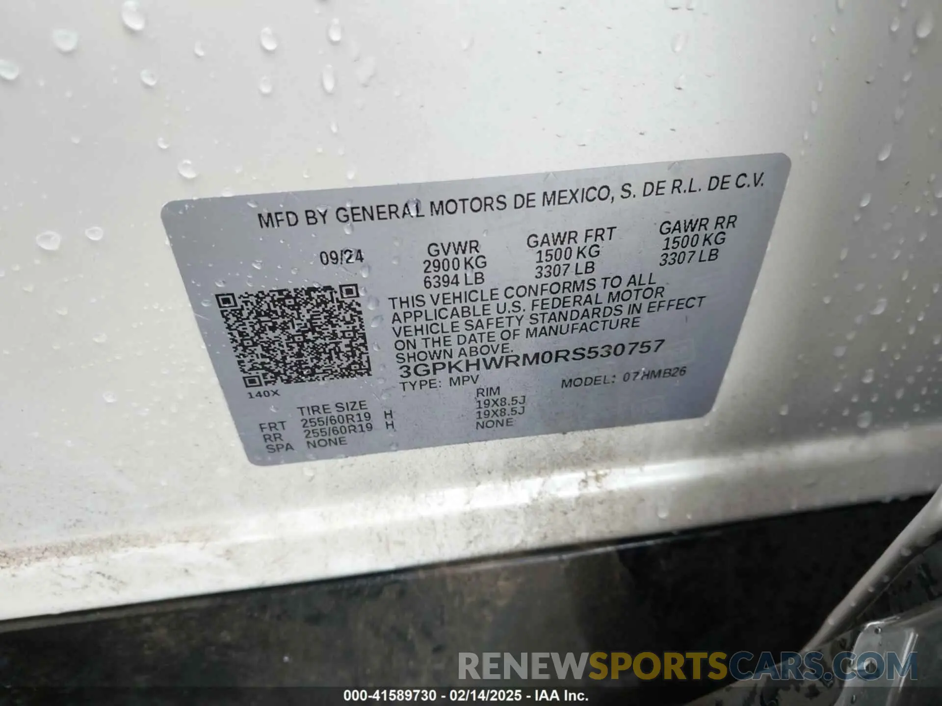 9 Photograph of a damaged car 3GPKHWRM0RS530757 HONDA PROLOGUE 2024