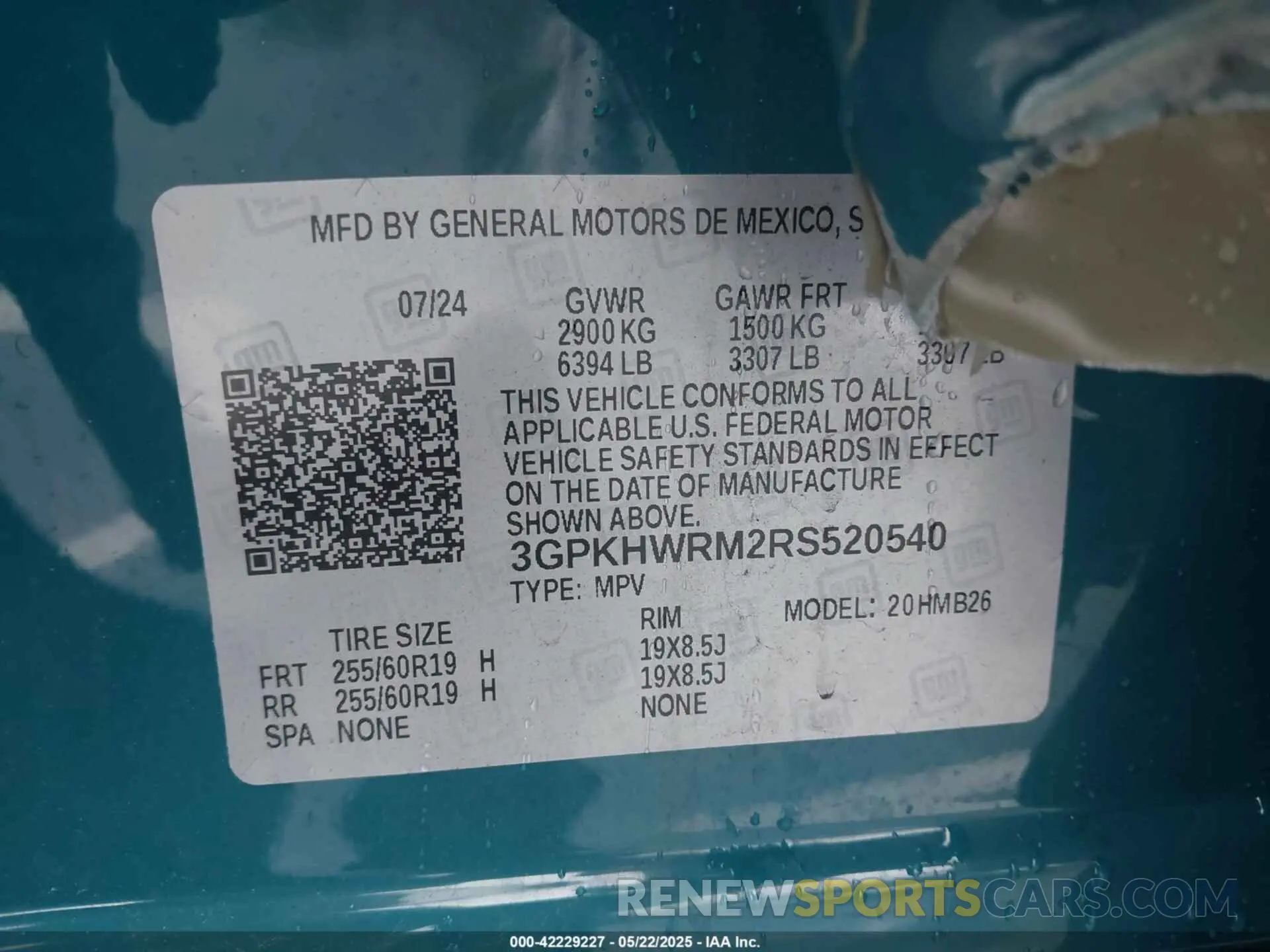 9 Фотография поврежденного автомобиля 3GPKHWRM2RS520540 HONDA PROLOGUE 2024