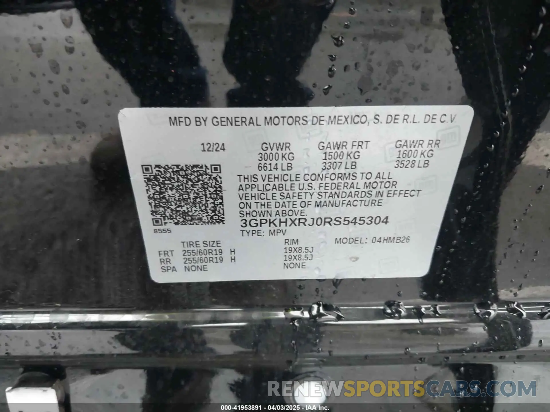 9 Фотография поврежденного автомобиля 3GPKHXRJ0RS545304 HONDA PROLOGUE 2024