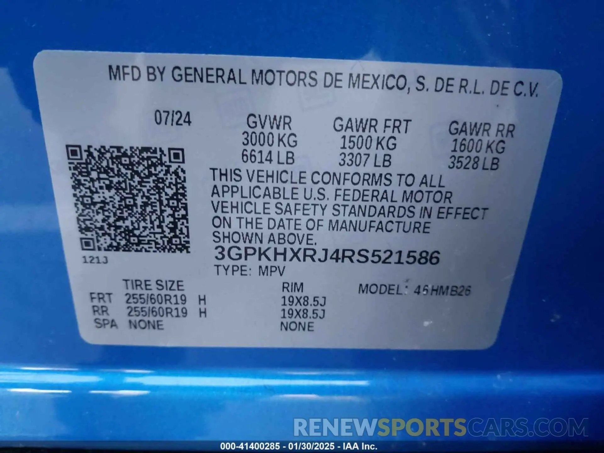 9 Фотография поврежденного автомобиля 3GPKHXRJ4RS521586 HONDA PROLOGUE 2024