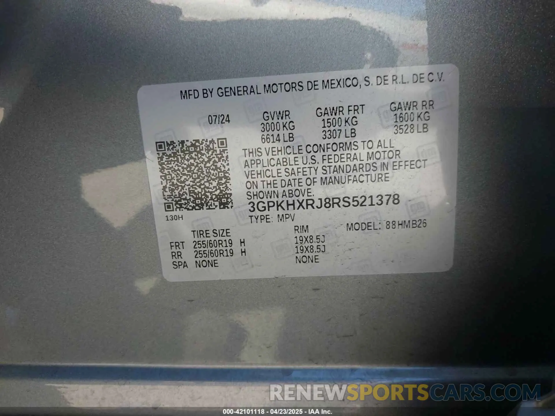 9 Фотография поврежденного автомобиля 3GPKHXRJ8RS521378 HONDA PROLOGUE 2024