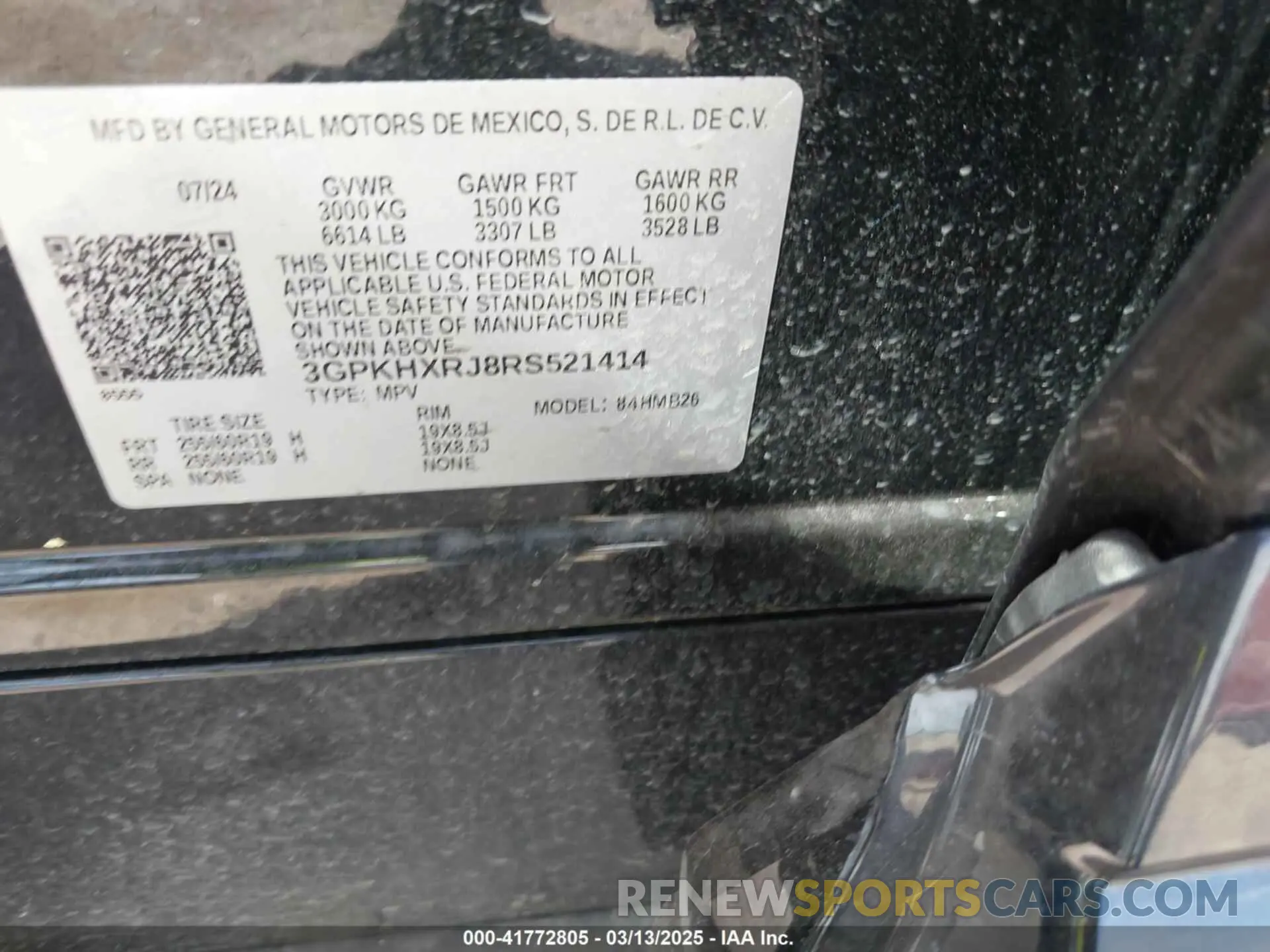 9 Photograph of a damaged car 3GPKHXRJ8RS521414 HONDA PROLOGUE 2024