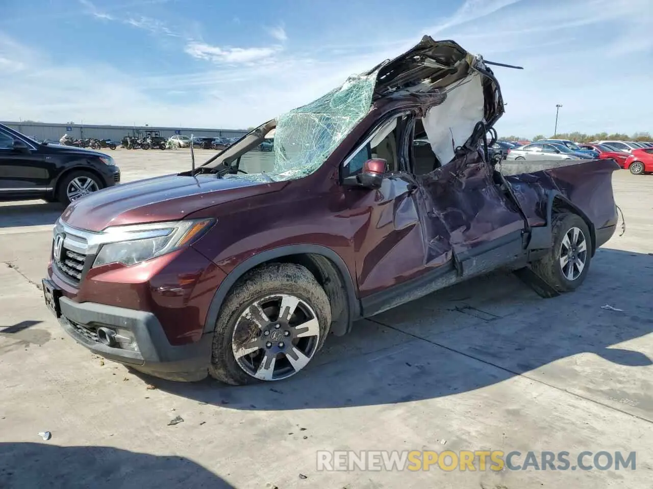 1 Photograph of a damaged car 5FPYK2F52KB001349 HONDA RIDGELINE 2019