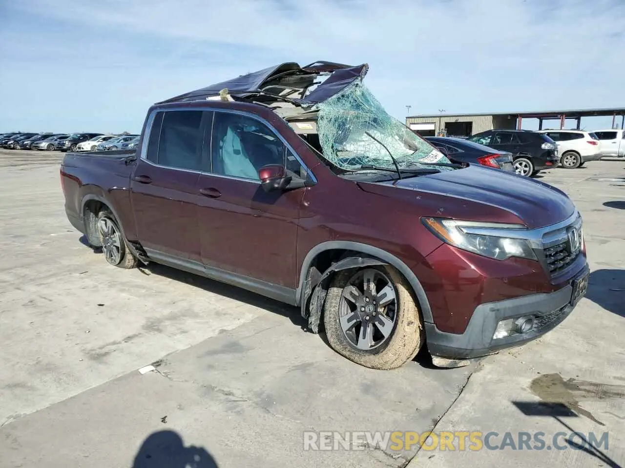 4 Photograph of a damaged car 5FPYK2F52KB001349 HONDA RIDGELINE 2019