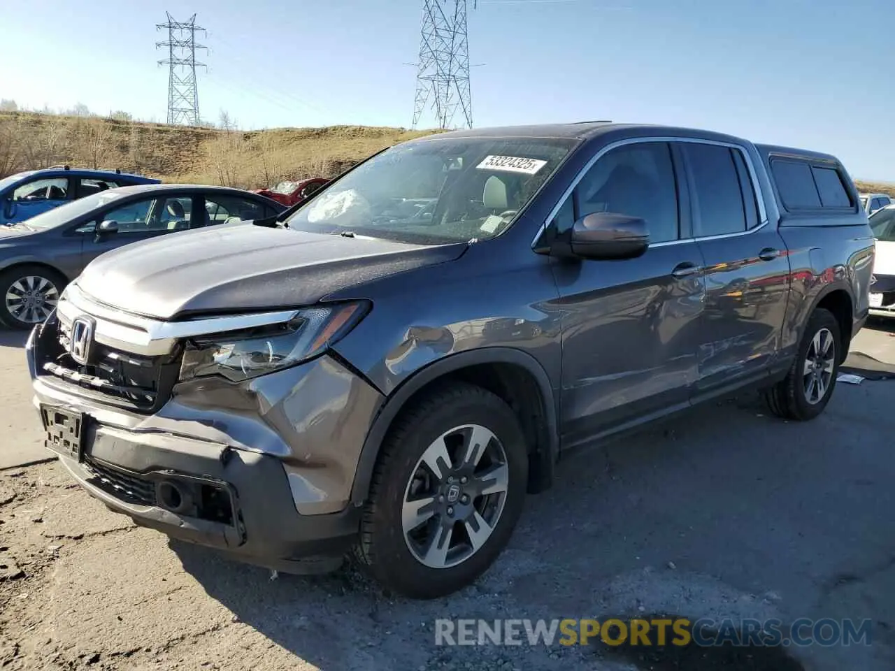 1 Photograph of a damaged car 5FPYK3F67KB027637 HONDA RIDGELINE 2019