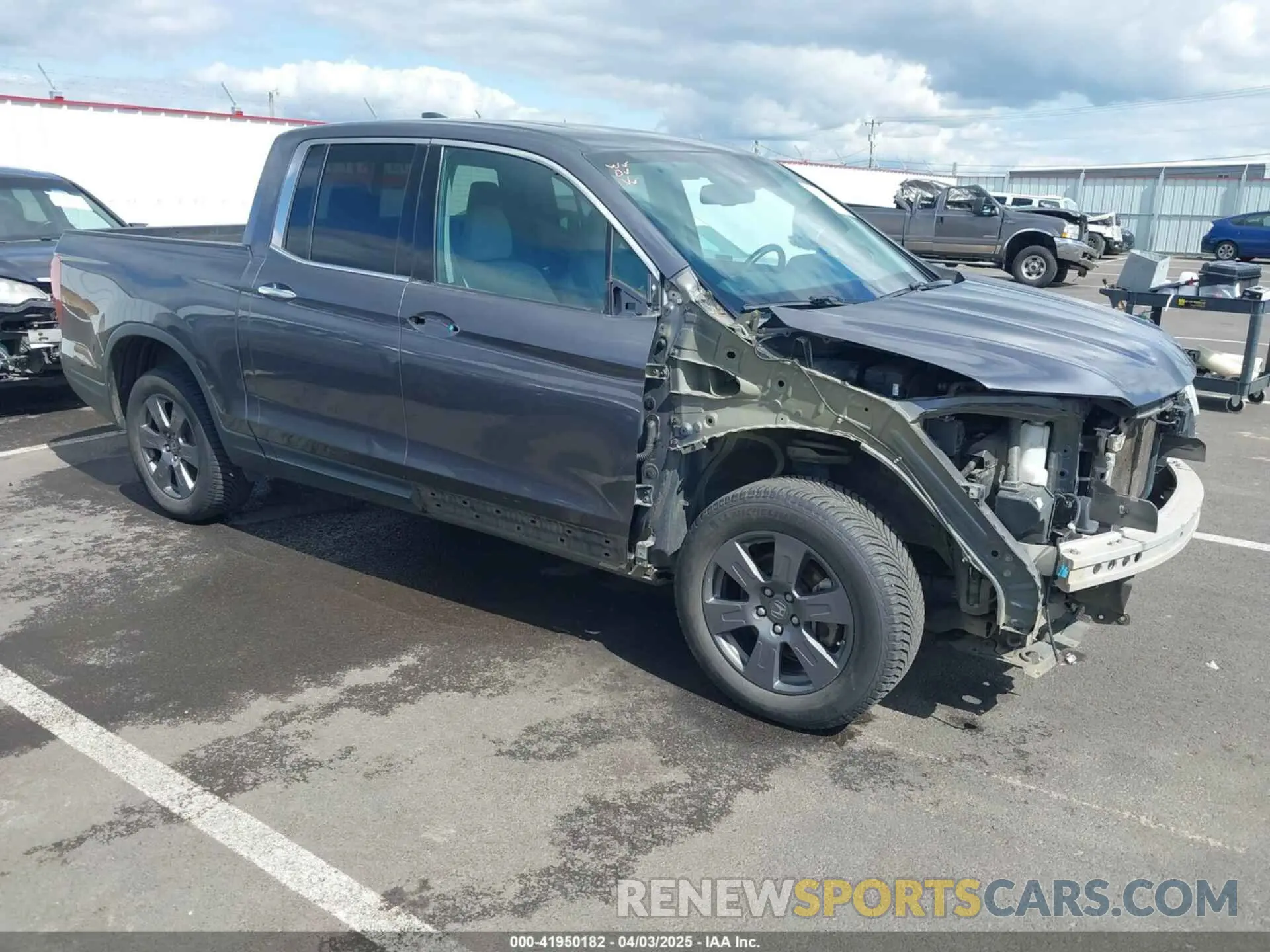 1 Photograph of a damaged car 5FPYK3F71LB004106 HONDA RIDGELINE 2020