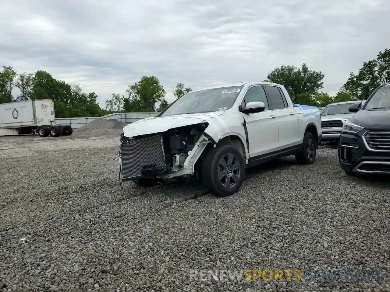 1 Photograph of a damaged car 5FPYK3F72LB018726 HONDA RIDGELINE 2020
