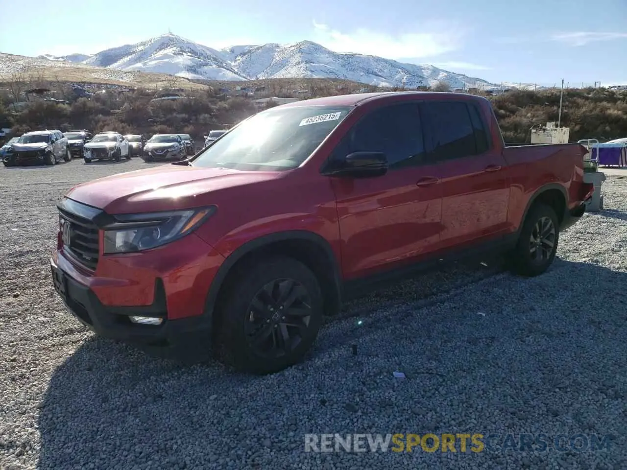 1 Photograph of a damaged car 5FPYK3F11MB015863 HONDA RIDGELINE 2021