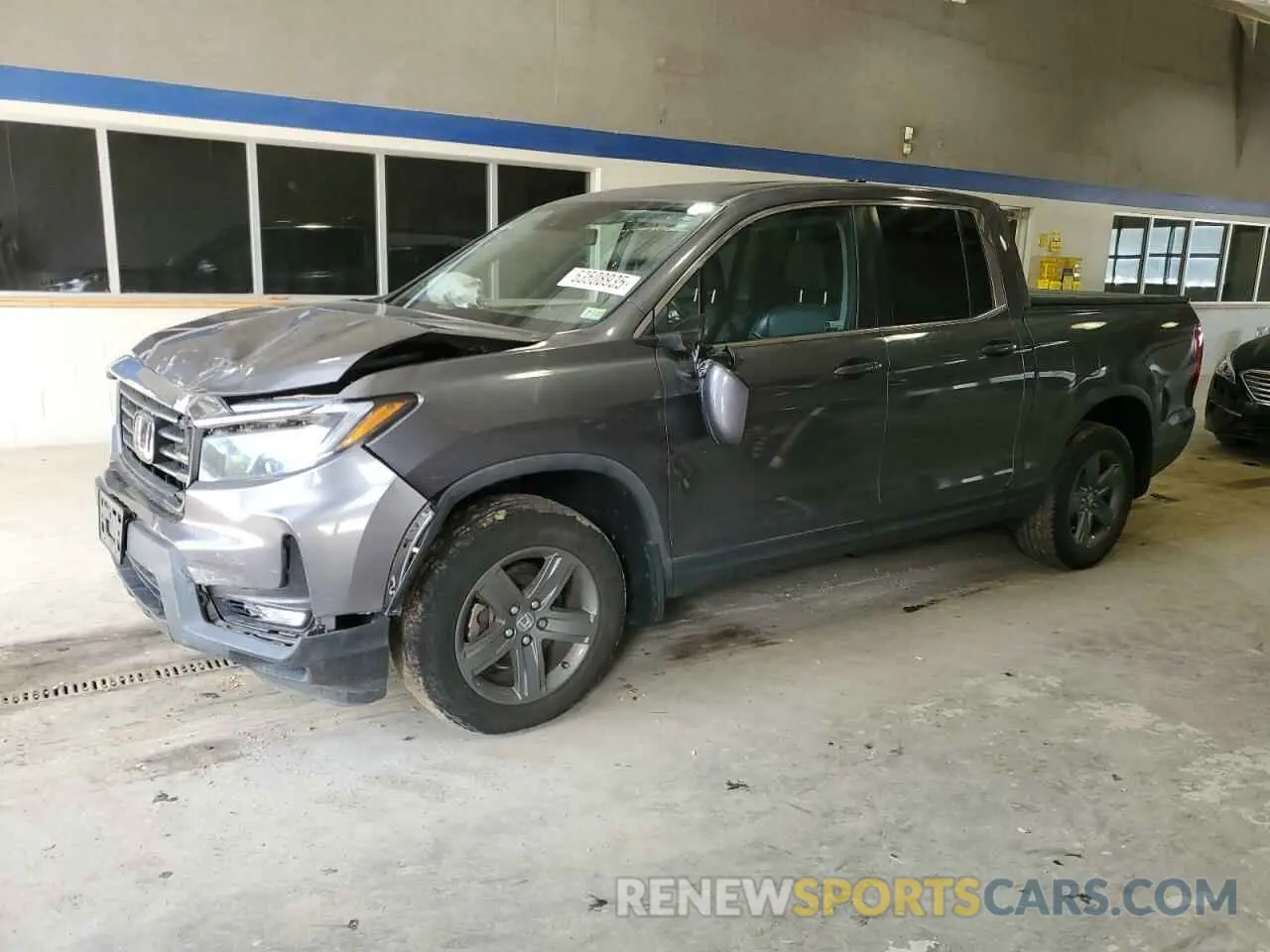 1 Photograph of a damaged car 5FPYK3F50MB020829 HONDA RIDGELINE 2021