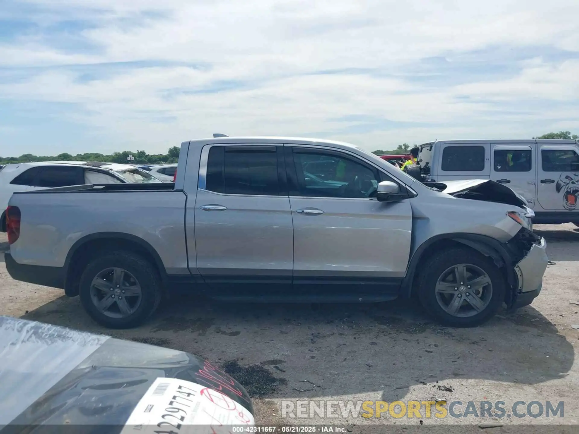 13 Photograph of a damaged car 5FPYK3F70MB025806 HONDA RIDGELINE 2021