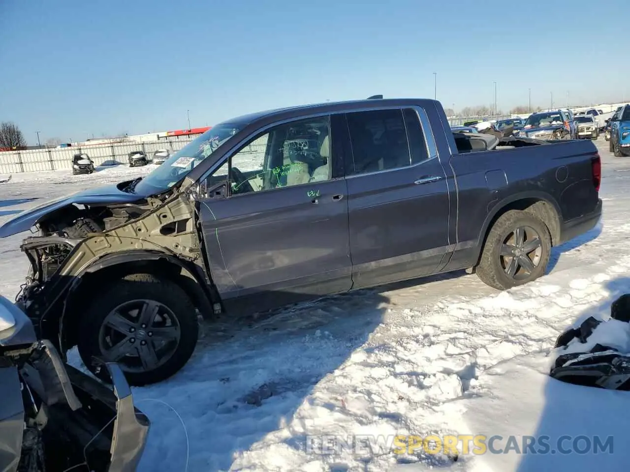 1 Фотография поврежденного автомобиля 5FPYK3F74MB023122 HONDA RIDGELINE 2021