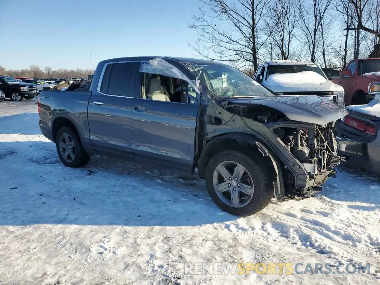 4 Фотография поврежденного автомобиля 5FPYK3F74MB023122 HONDA RIDGELINE 2021