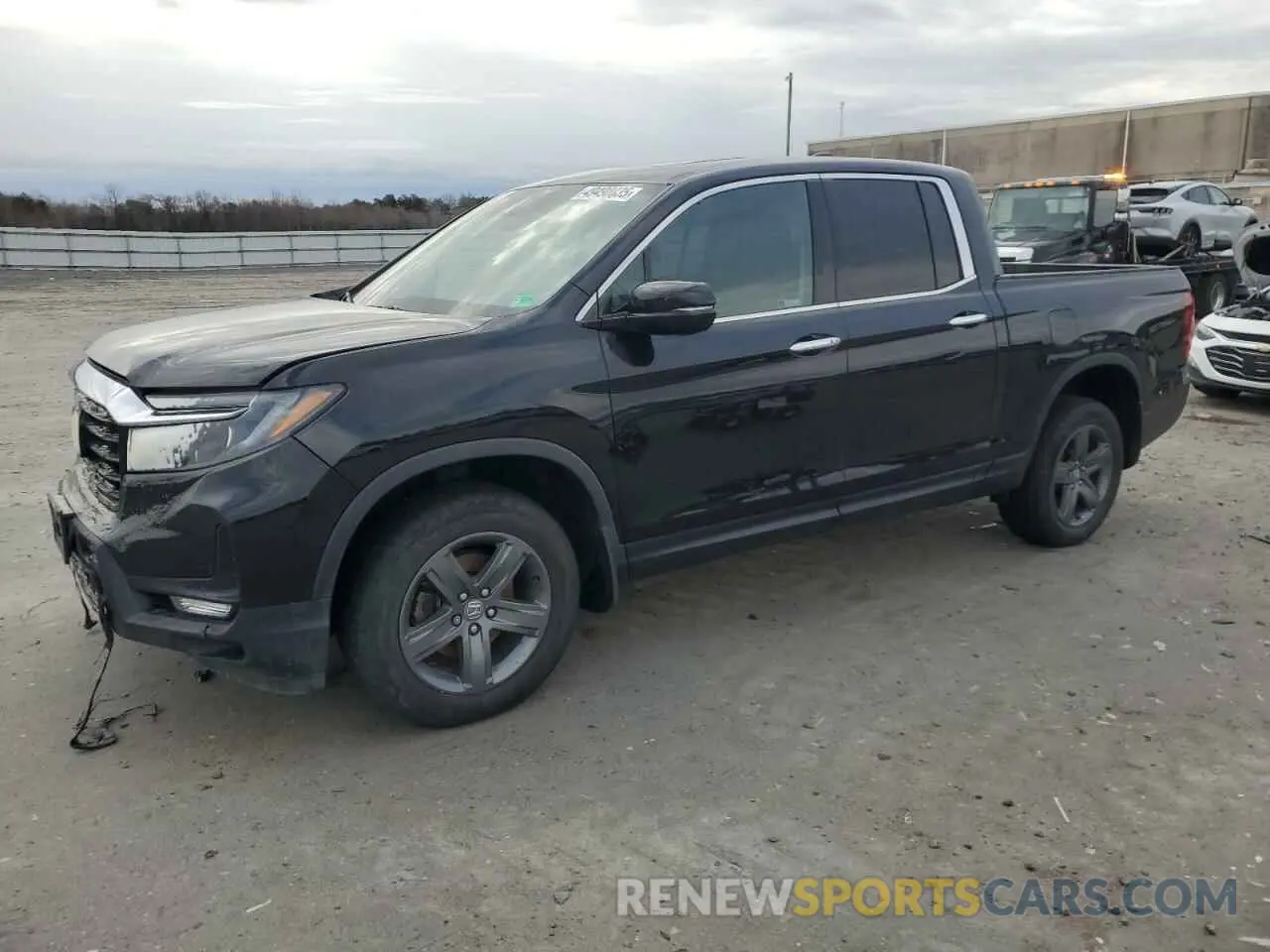 1 Photograph of a damaged car 5FPYK3F74MB027672 HONDA RIDGELINE 2021